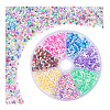 7 Sets 7 Colors Transparent Colours Luster & Rainbow Glass Seed Beads GLAA-PH0003-80-7
