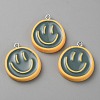 Opaque Resin Enamel Pendants LS-RESI-WH0036-20H-2
