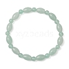 2Pcs 2 Styles  Natural Green Aventurine Beaded Stretch Bracelets for Couple BJEW-JB13416-02-3