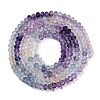 Gradient Color Natural Colorful Fluorite Beads Strands G-H071-A04-01-5