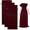 4Pcs Velvet Wine Bottle Packing Pouches ABAG-BBC0001-13B-1