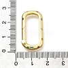 Brass Micro Pave Cubic Zirconia Spring Gate Rings KK-Z093-01G-3