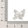 Brass Pave Clear Cubic Zirconia Connector Charms KK-K388-70P-3