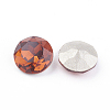 Pointed Back & Back Plated K9 Glass Rhinestone Cabochons RGLA-J012-10mm-259-3