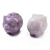 Natural Lepidolite/Purple Mica Stone Carved Figurines DJEW-L023-C11-1