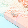 1Pc 925 Sterling Silver Prong Ring Settings STER-BBC0008-59-5
