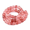 Cherry Quartz Glass Beads Strands G-T138-136-2