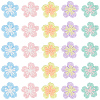 50Pcs 5 Colors Polyester Applqiues PATC-CY0001-59-1