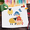 Plastic Reusable Drawing Painting Stencils Templates DIY-WH0202-290-7