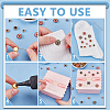 200Pcs 2 Colors Iron Rhinestones Cabochons FIND-WR0012-35-3