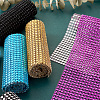 Plastic 24 Rows Rhinestone Mesh Wrap Roll AJEW-TA0001-09-16