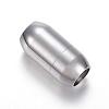 Tarnish Resistant 304 Stainless Steel Magnetic Clasps with Glue-in Ends STAS-E113-28P-1