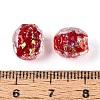 Handmade Foil Glass Beads FOIL-N029-10D-4