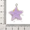 Marine Animal Series Resin Pendants RESI-Q012-01B-05-3