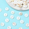 2-Hole Shell Flat Round Buttons BUTT-P012-11-5