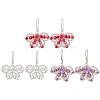 Butterfly Brass Dangle Earrings EJEW-MZ00265-1