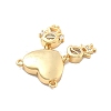 Rack Plating Brass with Cubic Zirconia Pendants KK-Q017-30G-2