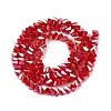 Electroplate Opaque Glass Beads Strands LS-EGLA-Q139-01A-C10-2