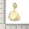 Rack Plating Brass Micro Pave Clear Cubic Zirconia European Dangle Charms KK-G504-26G-02-3