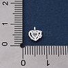 925 Sterling Silver Micro Pave Cubic Zirconia Pendants STER-Q002-02A-3