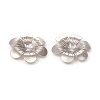 6-Petal Brass Bead Caps X-KK-I669-06P-2