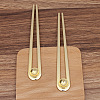 Alloy Hair Fork Findings PW-WG55361-02-1