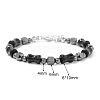 Adjustable Synthetic Non-magnetic Hematite Bead Stretch Bracelets PW-WG03C29-01-6