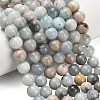 Natural Aquamarine Beads Strands G-F591-29A-10mm-02-1
