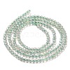 Electroplate Transparent Glass Beads Strands GLAA-H021-01A-FR07-5