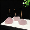 Raw Natural Rose Quartz Incense Holder PW23030600484-1