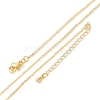 Brass Rolo Chains Necklaces for Women NJEW-D302-43G-4