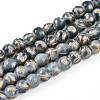 Baking Paint Glass Beads Strands DGLA-N010-6mm-09-1