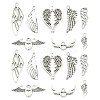 80Pcs 8 Styles Tibatan Style Alloy Pendants FIND-CJ0006-02-1
