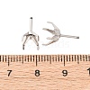 304 Stainless Steel Stud Earring Findings STAS-B091-02A-07P-3