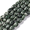 Natural Green Spot Jasper Beads Strands G-G146-A26-01-1