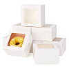 Square Paper Biscuit Boxes with Square Clear Window CON-TAC0001-12B-01-1