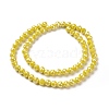 Electroplate Opaque Glass Beads Strands EGLA-H101-02B-2