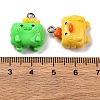 Animal Series Opaque Resin Pendants CRES-M038-06-3