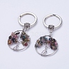 Natural Tourmaline Keychain KEYC-E023-03I-2