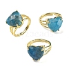 Brass Cuff Open Rings RJEW-D347-01G-12-4
