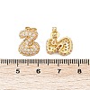 Brass Micro Pave Cubic Zirconia Stud Earrings EJEW-Z091-04G-Z-3