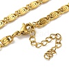 Ion Plating(IP)  304 Stainless Steel Lumachina Chain Necklaces NJEW-C060-01B-G-2