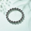 Synthetic Hematite Stretch Bracelet Rhinestone Beaded BJEW-JB08335-02-2