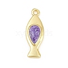 Brass Pendants KK-CBAAB9C-03G-01C-1