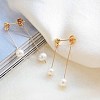 Pearl Clip-on Earrings Tassel Earrings Vintage Ear Cuff Luxury Retro Jewelry YG6221-3-1