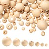 1000Pcs 7 Size Natural Unfinished Wood Beads WOOD-ZZ0001-01-1