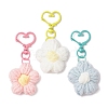 Flower Cotton Pendant Decorations HJEW-JM02911-2