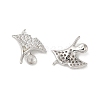 Rhodium Plated 925 Sterling Silver Charms STER-M114-02P-2