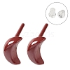 Hypoallergenic Bioceramics Zirconia Ceramic Stud Earrings EJEW-F340-08-1