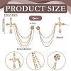Cross Alloy Rhinestone Lapel Pin Backs JEWB-WH0051-057G-2